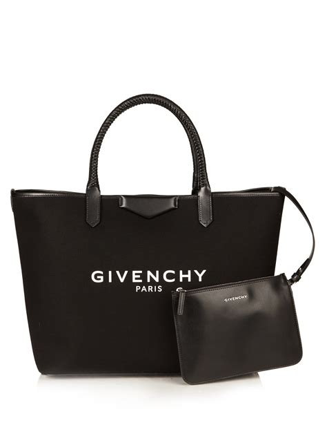 givenchy large tote black and white